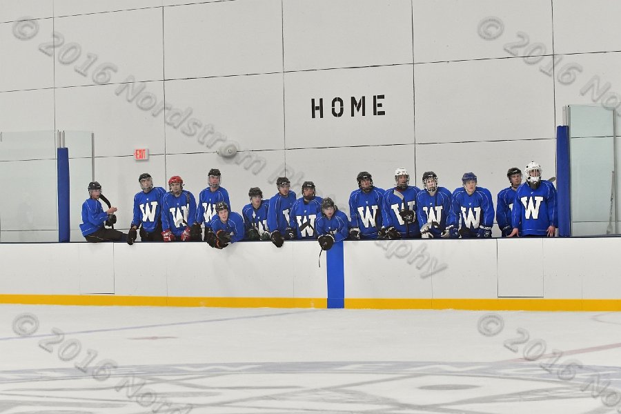 Wheaton College Men\'s Ice Hockey vs Middlesex Community College. - Photo By: KEITH NORDSTROM